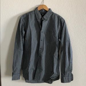 Plaid button down shirt